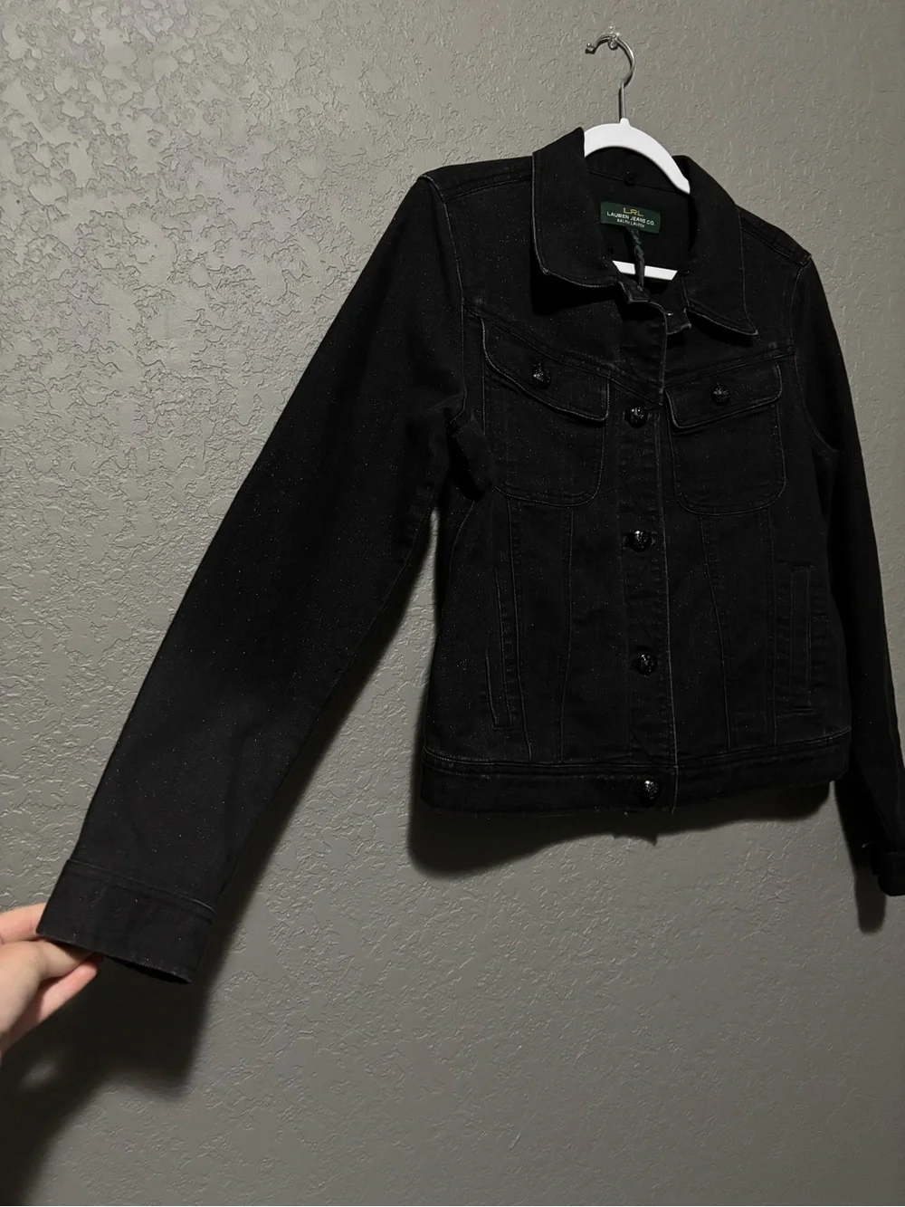 Ralph Lauren Black Denim Trucker Jacket - Picture 5 of 7